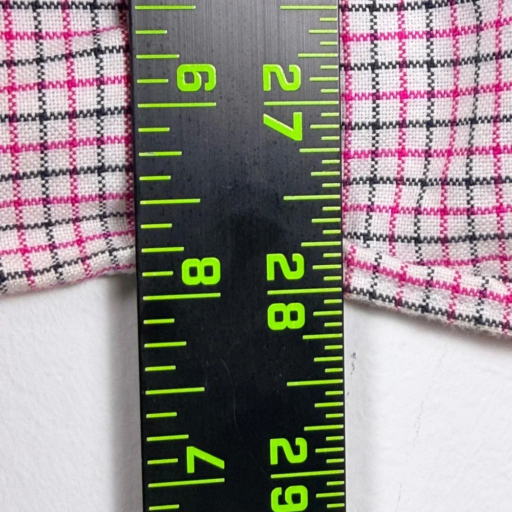 Ralph Lauren Button Down Boys XL 18-20 Pink Plaid Cotton Signature‎ Pony Shirt